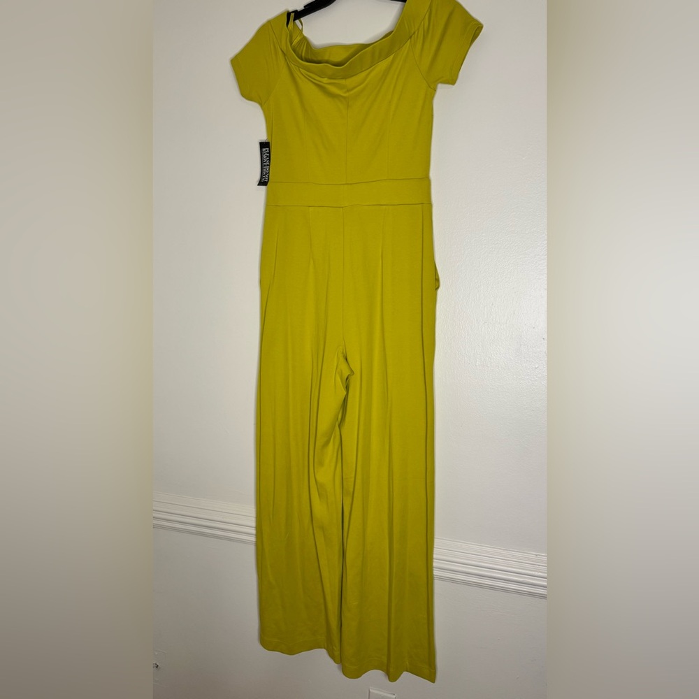 New York & Company Vibrant Lime Jumpsuit - Picture 5 of 8